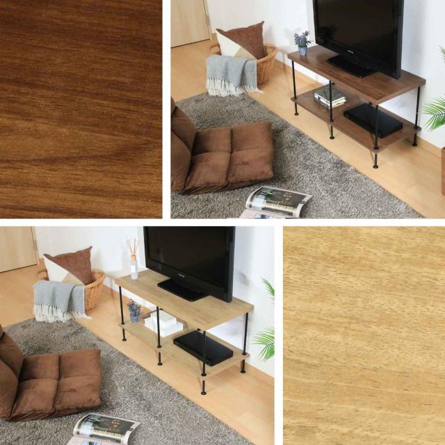 EZBO テレビ台 幅90cm 32型対応 工具不要 （ TV台 収納 ラック 棚 ディスプレイ 木目調 背面化粧 イジボ 組立簡単 テレビボード リビング 間仕切り お掃除ロボット対応 ）_5