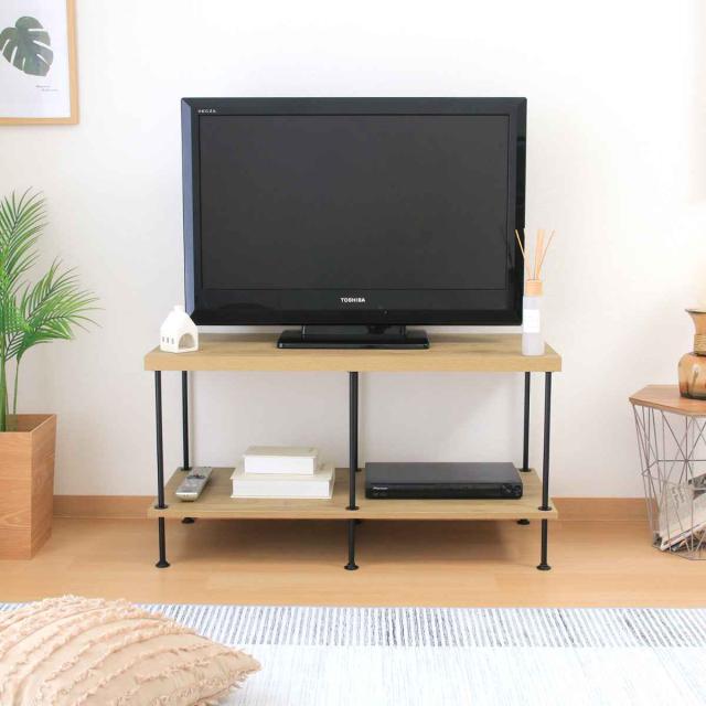 EZBO テレビ台 幅90cm 32型対応 工具不要 （ TV台 収納 ラック 棚