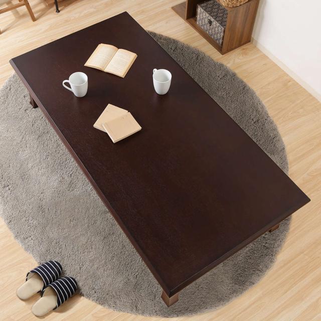センターテーブル 座卓 折り畳み可能 正方形 塗装品 濃紫 80cm