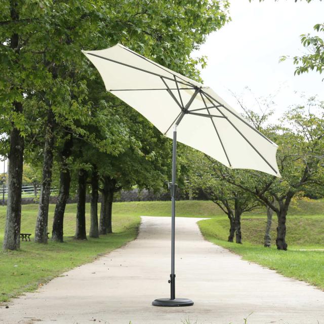 パラソル アルミパラソル 直径270cm ガーデンパラソル （ 傾く チルト
