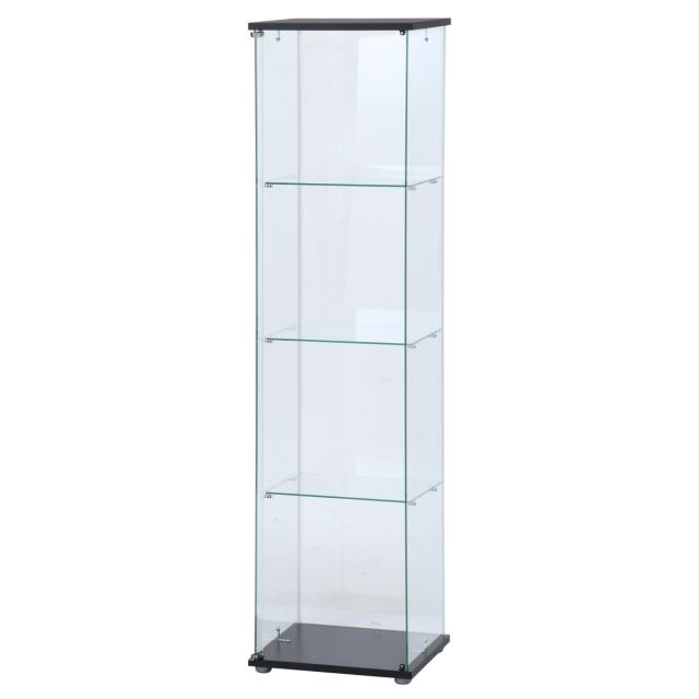 コレクションケース 4段 幅42.5cm 4面ガラス ショーケース