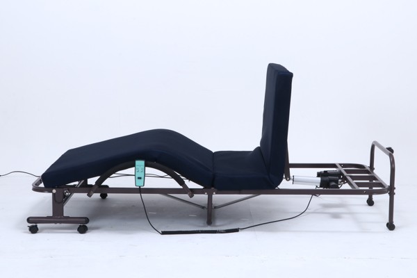 電動ベッド シングル 折りたたみ ベッド マットレス 電動 リクライニング （ リクライニングベッド 折りたたみベッド ベット 折り畳み シングルベッド 背 脚 折り畳みベッド 電動リクライニングベッド キャスター付き ）_7