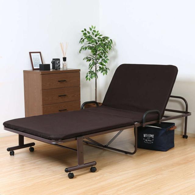 折りたたみベッド シングル ハイタイプ リクライニング 折りたたみ
