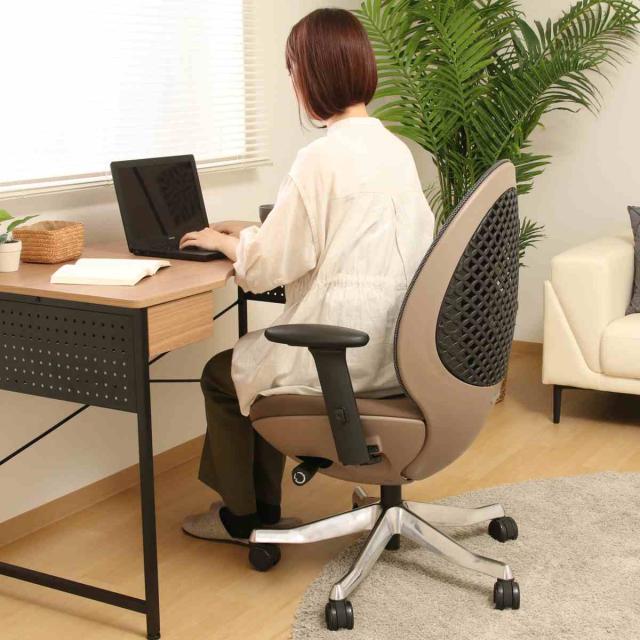 オフィスチェア 肘付 昇降式 エッグ型 OVOチェア （ デスクチェア 回転 高さ調節 キャスター メッシュ アームレスト スタイリッシュ モダン おしゃれ ）_16