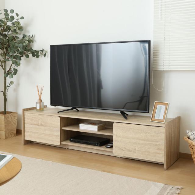 テレビ台 幅159cm 木目調 ソフトクローズ 55型対応 （ TV台 テレビ