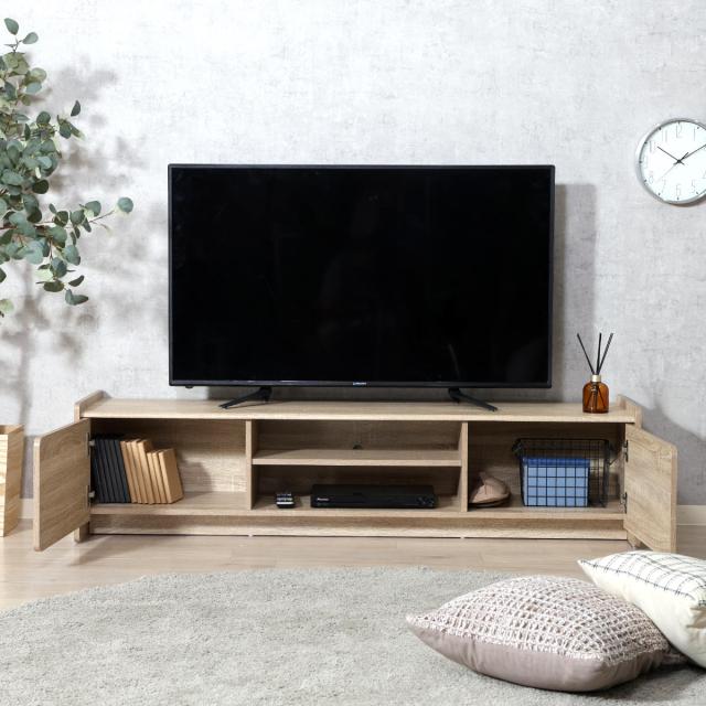テレビ台 幅159cm 木目調 ソフトクローズ 55型対応 （ TV台 テレビ