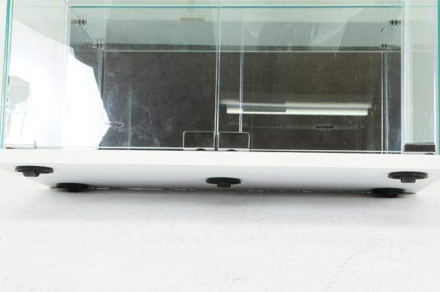 ガラスコレクションケース 幅60cm 4段 ショーケース （ コレクションケース ラック 棚 ディスプレイ ガラス製 ウィスキー棚 ウイスキー棚 BAAL 背面ミラー 収納 展示 フィギュアケース 見せる収納 キャスター付 ブラック ホワイト ）_15