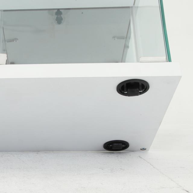 テレビ台 幅110cm ガラスコレクションケース ショーケース （ TV台 テレビボード コレクションケース AVラック 収納 ラック 棚 BAAL 背面ミラー 展示 フィギュアケース 見せる収納 キャスター付 ブラック ホワイト ）_14