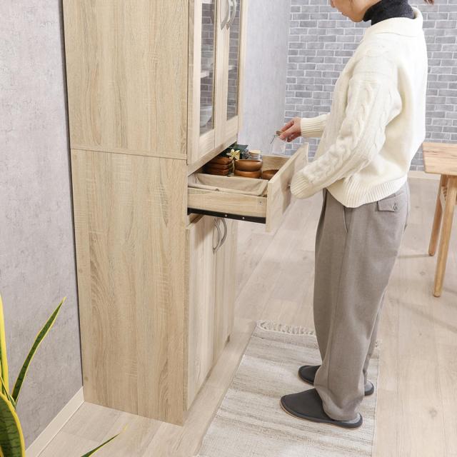ジャーナルスタンダードファニチャー ハビタ キッチンボード L 美品 大型商品》HABITAT KITCHEN BOARD-S ハビタキッチンボードS（収納家具