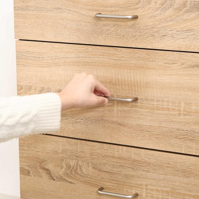 チェスト 幅60cm 引き出し3段 スフィーダ キッチン家具 （ 食器棚 カップボード ラック 収納 棚 キッチン収納 組み合わせ 家具 三杯 作業台 省スペース グレー ナチュラル ）_17
