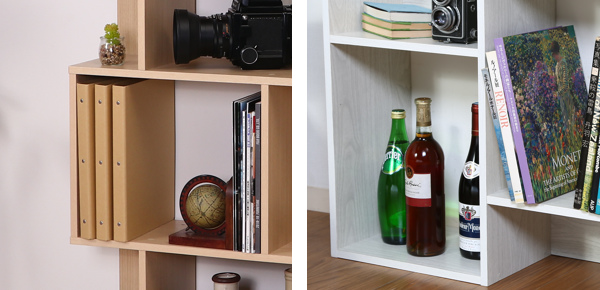 ディスプレイラック 3段 S型 ブックシェルフ 幅59cm （ 収納 オープン