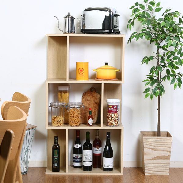 ディスプレイラック 3段 S型 ブックシェルフ 幅59cm （ 収納 オープン