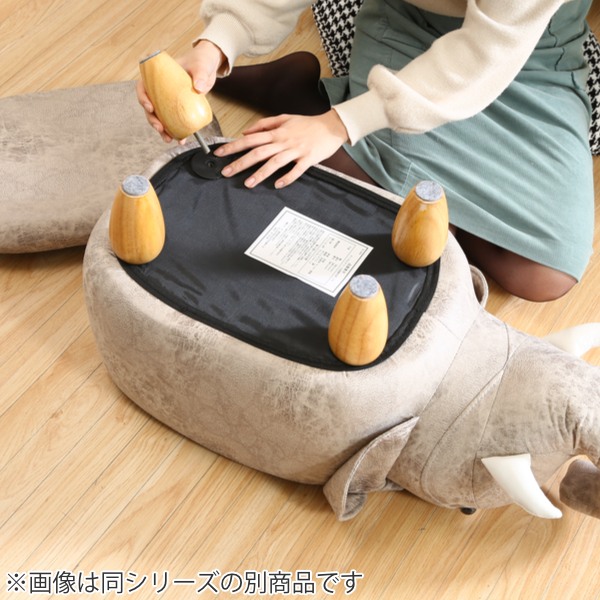 アニマルスツール サイ 収納 スツール 動物 椅子 キッズ イス チェア