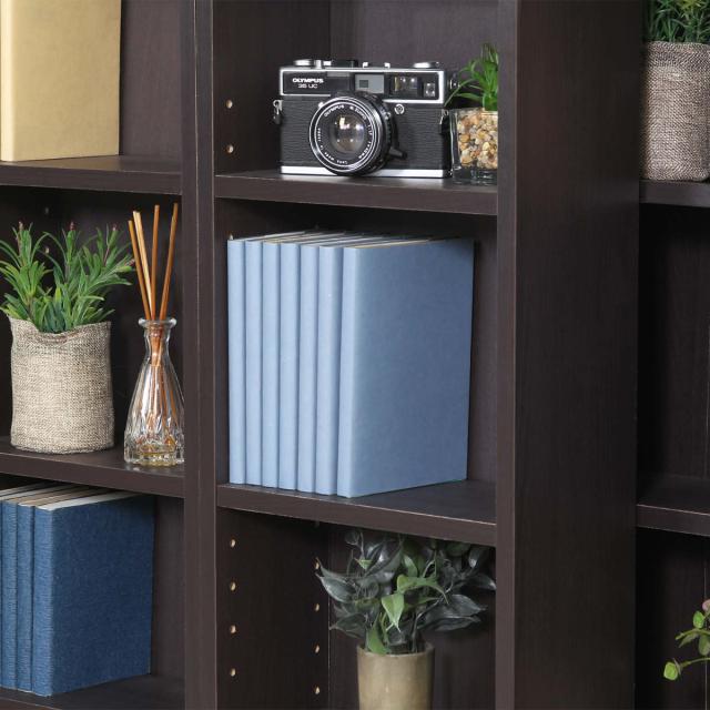 スライド本棚 幅89cm 4段 ダブルスライド 大容量収納 （ 本棚 コミック