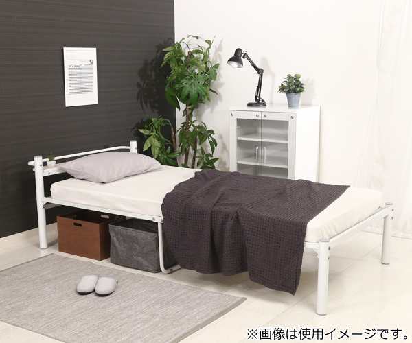 ベッド シングル パイプベッド 宮棚 ラック付き スチールベッド ベッド シングル パイプベッド 宮棚 ラック付き スチールベッド