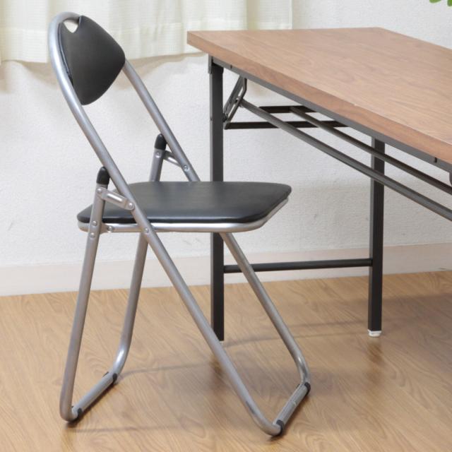 パイプ椅子 6脚セット 座面高45cm パイプ 折りたたみ （ 折り畳み椅子