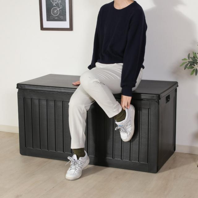 ガーデンベンチ 収納BOXベンチ 270L （ ベンチ ボックスベンチ 収納