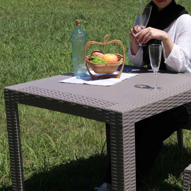 ガーデンテーブル ステラ テーブル 幅80×奥行き80cm （ ガーデン 庭