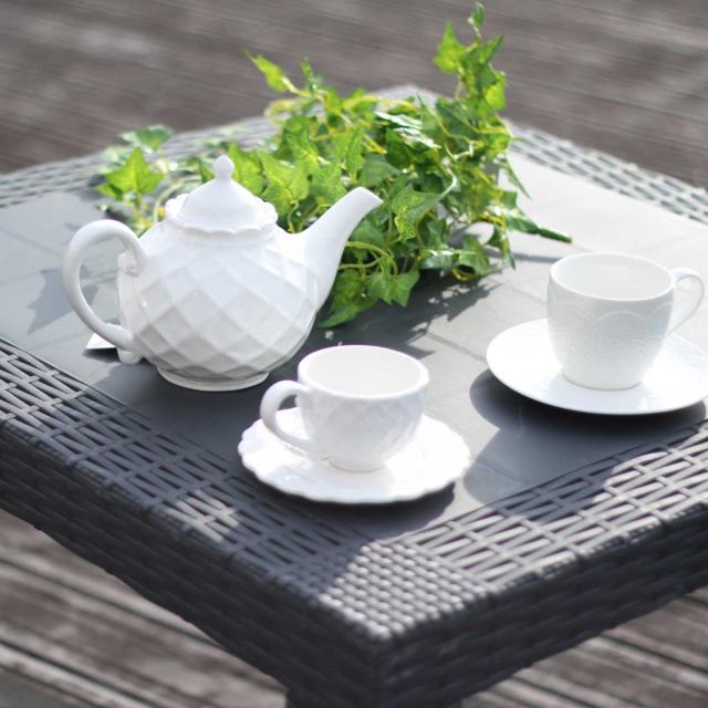 ガーデンテーブル ステラ テーブル 幅80×奥行き80cm （ ガーデン 庭