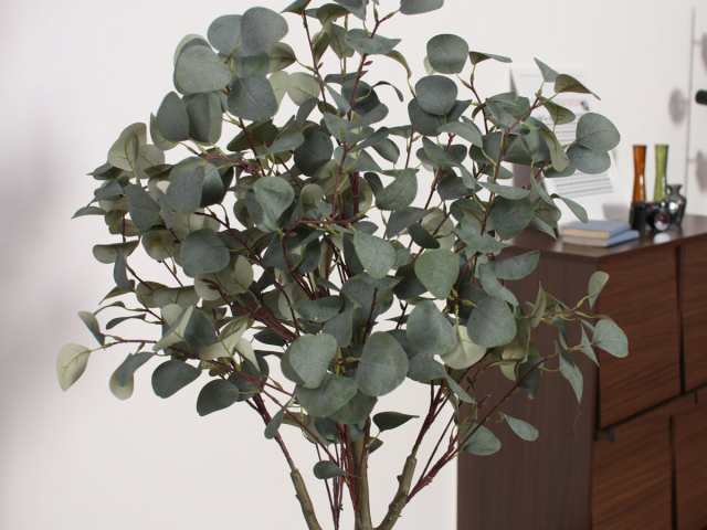 フェイクグリーン ユーカリ 高さ150cm ジョイント式 （ 人工観葉植物 大型 樹木 造花 人工樹木 観葉植物 アートグリーン 水やり不要 お手入れ簡単 植物 フェイク 木 樹 リビング 玄関 インテリア グリーン 枯れない お祝い ） 花・観葉植物・盆栽
