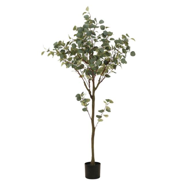 フェイクグリーン ユーカリ 高さ150cm ジョイント式 （ 人工観葉植物 大型 樹木 造花 人工樹木 観葉植物 アートグリーン 水やり不要 お手入れ簡単 植物 フェイク 木 樹 リビング 玄関 インテリア グリーン 枯れない お祝い ） 花・観葉植物・盆栽