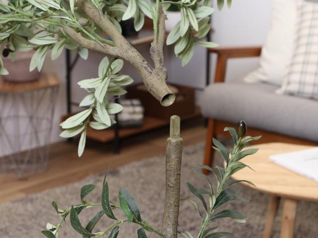 フェイクグリーン オリーブ 高さ150cm ジョイント式 （ 人工観葉植物 大型 樹木 造花 人工樹木 観葉植物 アートグリーン 水やり不要 お手入れ簡単 植物 フェイク 木 樹 リビング 玄関 インテリア グリーン 枯れない お祝い ）_7