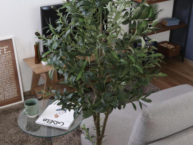 フェイクグリーン オリーブ 高さ180cm ジョイント式 （ 人工観葉植物 大型 樹木 造花 人工樹木 観葉植物 アートグリーン 水やり不要 お手入れ簡単 植物 フェイク 木 樹 リビング 玄関 インテリア グリーン 枯れない お祝い ）_11