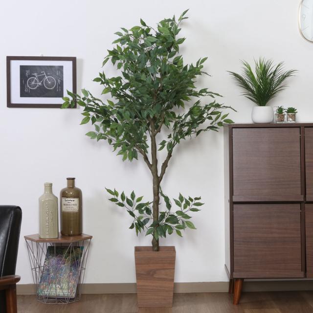 フェイクグリーン フィカス 高さ160cm ジョイント式 （ 人工観葉植物 大型 樹木 造花 人工樹木 観葉植物 アートグリーン 水やり不要 お手入れ簡単 植物 フェイク 木 樹 リビング 玄関 インテリア グリーン 枯れない お祝い ）_4
