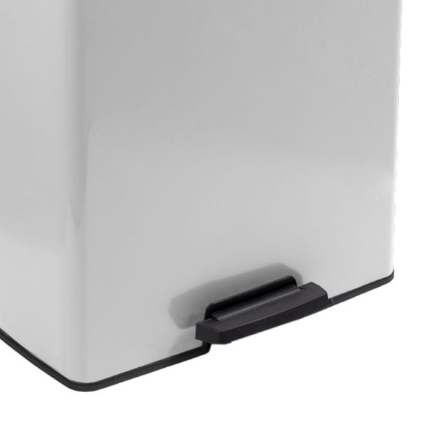ゴミ箱 65L ステンレス Deco ペダルビン ペダル式 （ ごみ箱 65リットル デコ ペダル ふた付き 軽量 大容量 シンプル プラスチック スタイリッシュ 袋止め付き 分別 ）_4