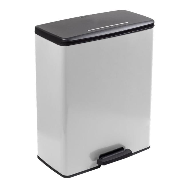 ゴミ箱 65L ステンレス Deco ペダルビン ペダル式 （ ごみ箱 65リットル デコ ペダル ふた付き 軽量 大容量 シンプル プラスチック スタイリッシュ 袋止め付き 分別 ）_7