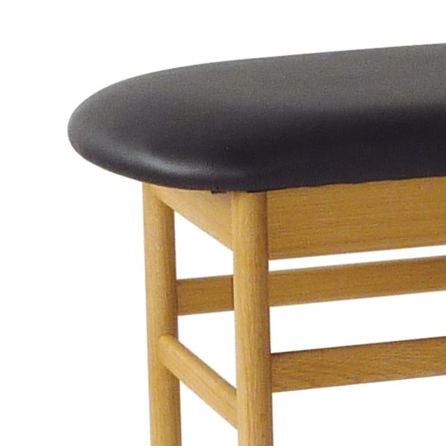 ダイニングベンチ 幅120cm オーク材 クヴィスト （ 開梱設置 食卓 ダイニング ベンチ 椅子 PVCレザー レザー調 天然木 木製 ナチュラル シンプル 北欧 モダン リビング 玄関 腰掛け ）_5