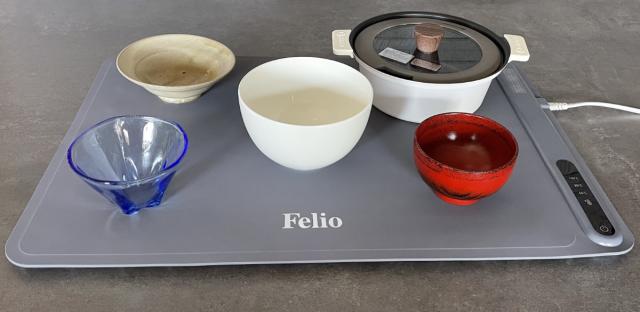 食卓用フードウォーマー 大判タイプ Felio （ フェリオ 保温プレート 料理 保温 シート 卓上 マット ランチョンマット 1面 電気 冷めない 温度調節 温度設定 シリコン タイマー 食卓 テーブル お皿 鍋 ）_3