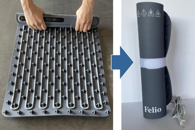 食卓用フードウォーマー 大判タイプ Felio （ フェリオ 保温プレート 料理 保温 シート 卓上 マット ランチョンマット 1面 電気 冷めない 温度調節 温度設定 シリコン タイマー 食卓 テーブル お皿 鍋 ）_6