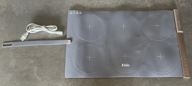 食卓用フードウォーマー セパレートタイプ Felio （ フェリオ 保温プレート 料理 保温 シート 卓上 マット ランチョンマット 3面 電気 冷めない 温度調節 温度設定 シリコン タイマー 食卓 テーブル お皿 鍋 ）_12