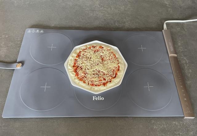 食卓用フードウォーマー セパレートタイプ Felio （ フェリオ 保温プレート 料理 保温 シート 卓上 マット ランチョンマット 3面 電気 冷めない 温度調節 温度設定 シリコン タイマー 食卓 テーブル お皿 鍋 ）_9
