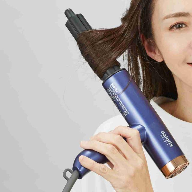 ドライヤー Salofix Beauty ヘアドライヤー カーラー （ 500g 軽量 1400W 速乾 大風量 2.7立方メートル マイナスイオン 静電気除去 髪 巻き髪 オートクリーニング機能 お手入れ簡単 ヘアケア スタイリング 時短 髪の毛 ）