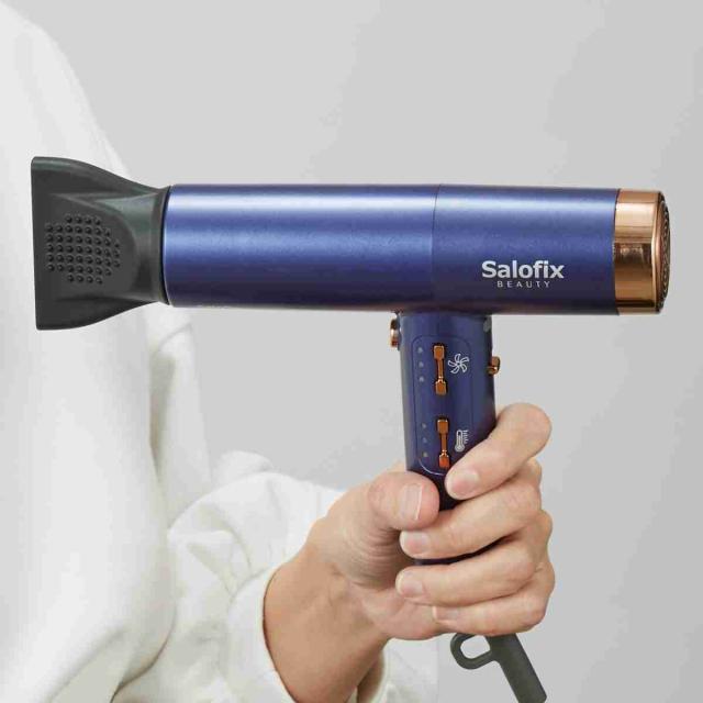 ドライヤー Salofix Beauty ヘアドライヤー カーラー （ 500g 軽量 1400W 速乾 大風量 2.7立方メートル マイナスイオン 静電気除去 髪 巻き髪 オートクリーニング機能 お手入れ簡単 ヘアケア スタイリング 時短 髪の毛 ）