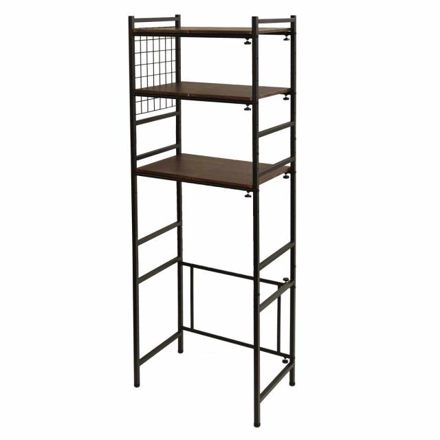 ランドリーラック 伸縮式 洗濯機棚 幅65〜95cm （ 洗濯機ラック