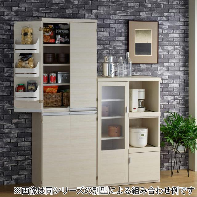 レンジ台 幅55cm ミドルタイプ 日本製 キッチン収納 北欧風 （ 収納 家具 ストッカー 引き出し 台所収納 キッチンラック 完成品 棚 家電収納 ナチュラルオーク ブラウン ホワイトウッド シンプル ）
