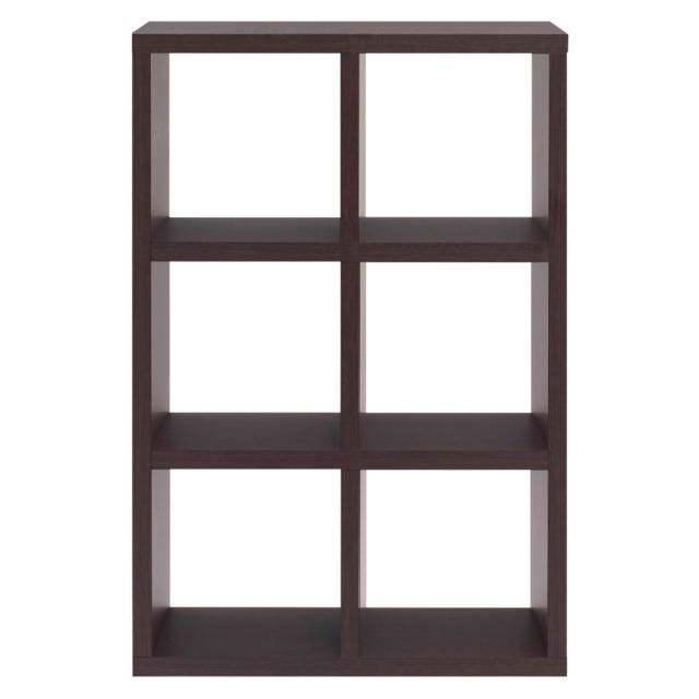 本棚 ブックシェルフ 6マス 全面化粧仕上げ 完成品 約幅78cm （ ラック