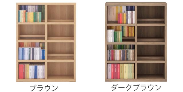 本棚 幅89.9cm 日本製 コミックシェルフ 4段 前後2列棚 （ ラック 棚 シェルフ 収納 本棚 完成品 ディスプレイラック 飾り棚 家具 A4 壁面収納 大容量 シンプル ）_2