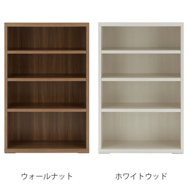 木製ラック 4段 組合せ家具 リビングシェルフ 日本製 約幅74cm （ ラック 棚 シェルフ 本棚 収納 完成品 ディスプレイラック 飾り棚 家具 壁面収納 可動棚 組み合わせ シンプル ）_1