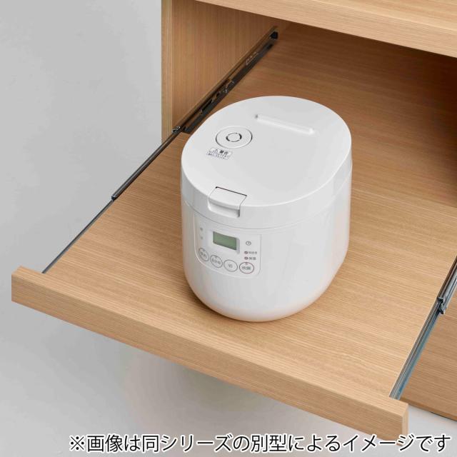 レンジ台 幅76cmミドルタイプ 日本製 キッチン収納 北欧風 （ 収納 家具 ストッカー 引き出し 台所収納 キッチンラック 完成品 棚 家電収納 ナチュラル ブラウン ホワイトウッド シンプル ）_7