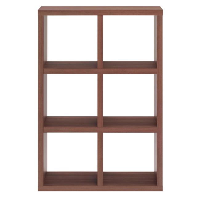 本棚 幅77.7cm 完成品 ブックシェルフ 6マス 全面化粧仕上げ （ ラック 棚 全面化粧 収納 間仕切り 日本製 シェルフ ディスプレイラック 飾り棚 家具 A4 シンプル ）_12