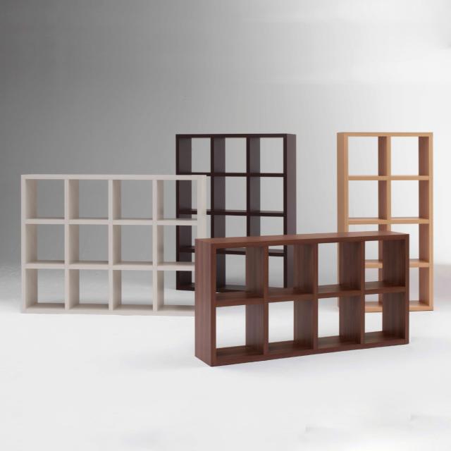 本棚 幅77.7cm 日本製 ブックシェルフ 8マス 全面化粧仕上げ （ ラック