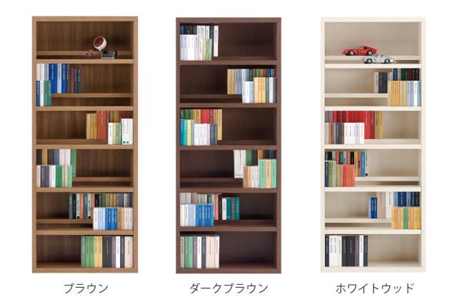 本棚 幅74.3cm 日本製 コミックシェルフ 6段 前後2列棚 （ ラック 棚 シェルフ 収納 本棚 完成品 ディスプレイラック 飾り棚 家具 A4 壁面収納 大容量 シンプル ）_1