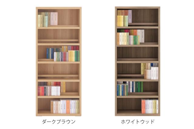 本棚 幅74.3cm 日本製 コミックシェルフ 6段 前後2列棚 （ ラック 棚 シェルフ 収納 本棚 完成品 ディスプレイラック 飾り棚 家具 A4 壁面収納 大容量 シンプル ）_2