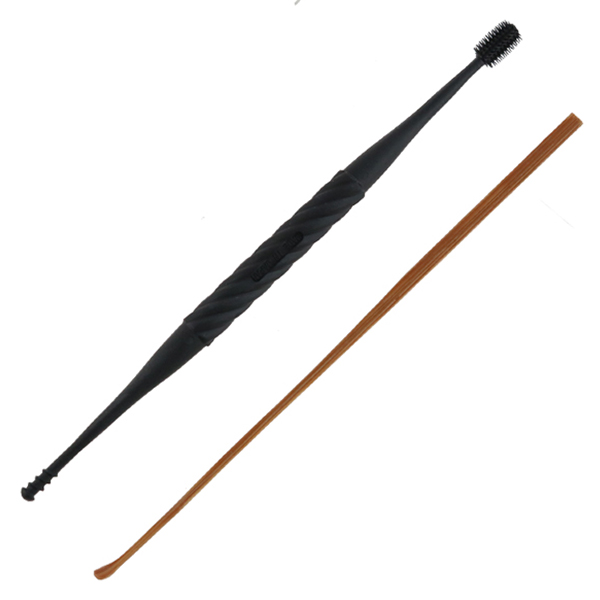 耳かき すす竹耳かき らせん式ゴムの耳かき 耳掻き 竹製 ゴム製 2ｗａｙ 使い分け 2本セット 煤竹 すすたけ スクリュー型 ヘラ型 耳掃の通販はau Pay マーケット リビングート