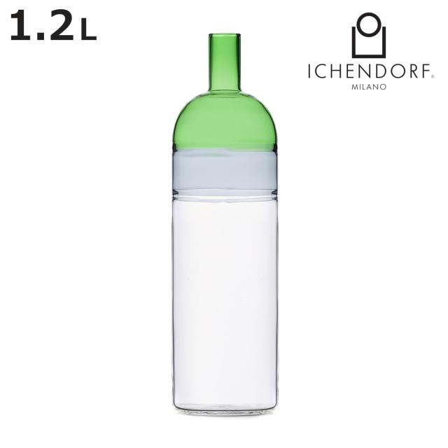 ピッチャー イッケンドルフミラノ テキーラサンライズボトル 1.2L （ 食洗機対応 ichendorf イタリア ミラノ ガラスボトル 冷水筒 ボトル スリム ハンドメイド おしゃれ プレゼント ギフト ）