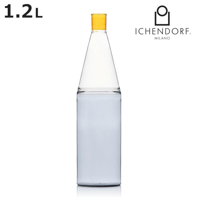 ピッチャー イッケンドルフミラノ テキーラサンライズボトル 1.2L （ 食洗機対応 ichendorf イタリア ミラノ ガラスボトル 冷水筒 ボトル スリム ハンドメイド おしゃれ プレゼント ギフト ）